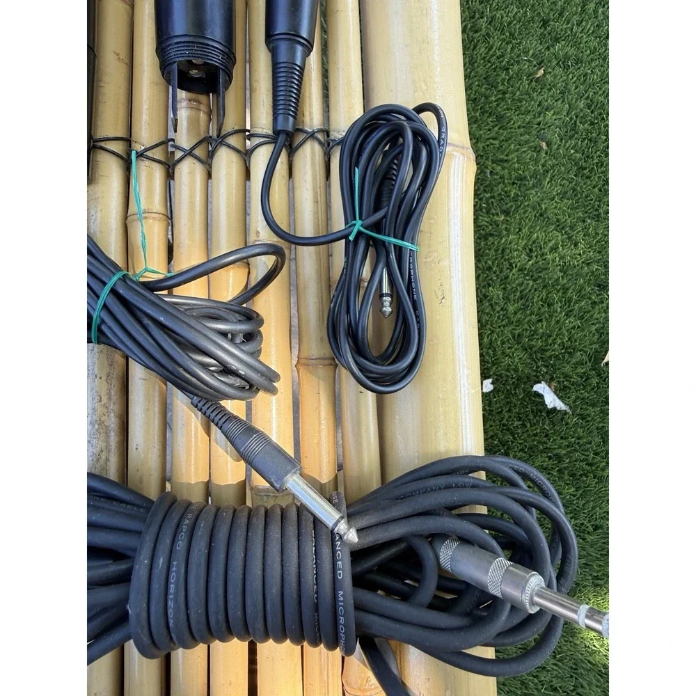 12 Mixed Wired & Wireless Microphones Cables Memorex Naxa Lot